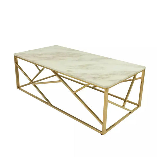 Marble centered Coffee Table Square 120x60CM-Caligo