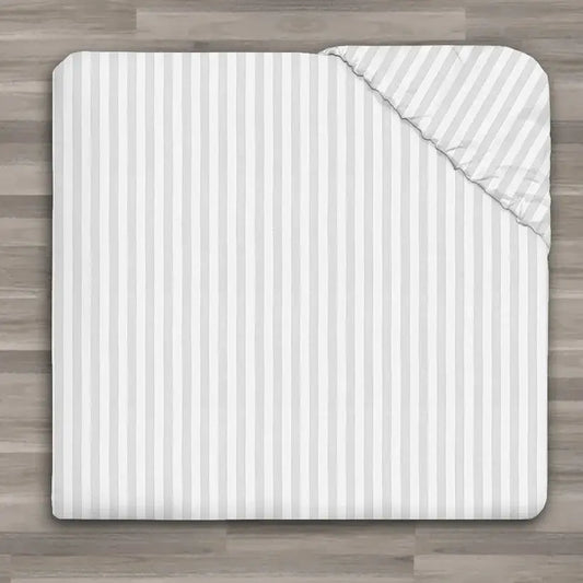Stripe Design Bed Sheet Fitted bed cover pillow  6 pc-Caligo