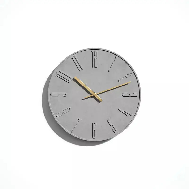 Luxury Modern Custom Concrete Nordic Clock And Wall -Caligo