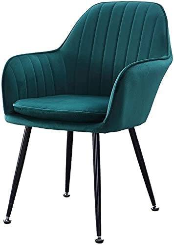 Ella Velvet Chair (Black legs)-Caligo
