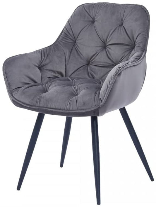 Velvet Dining hotel reception visitor chair-Caligo