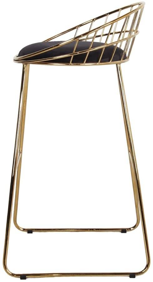 Gold High Metal Stool-Caligo