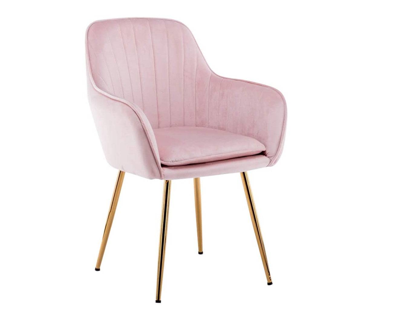 Dining - Ella Velvet Chair (Gold Legs)