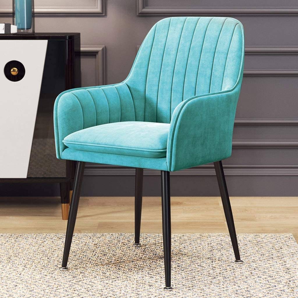 Ella Velvet Chair (Black legs)-Caligo