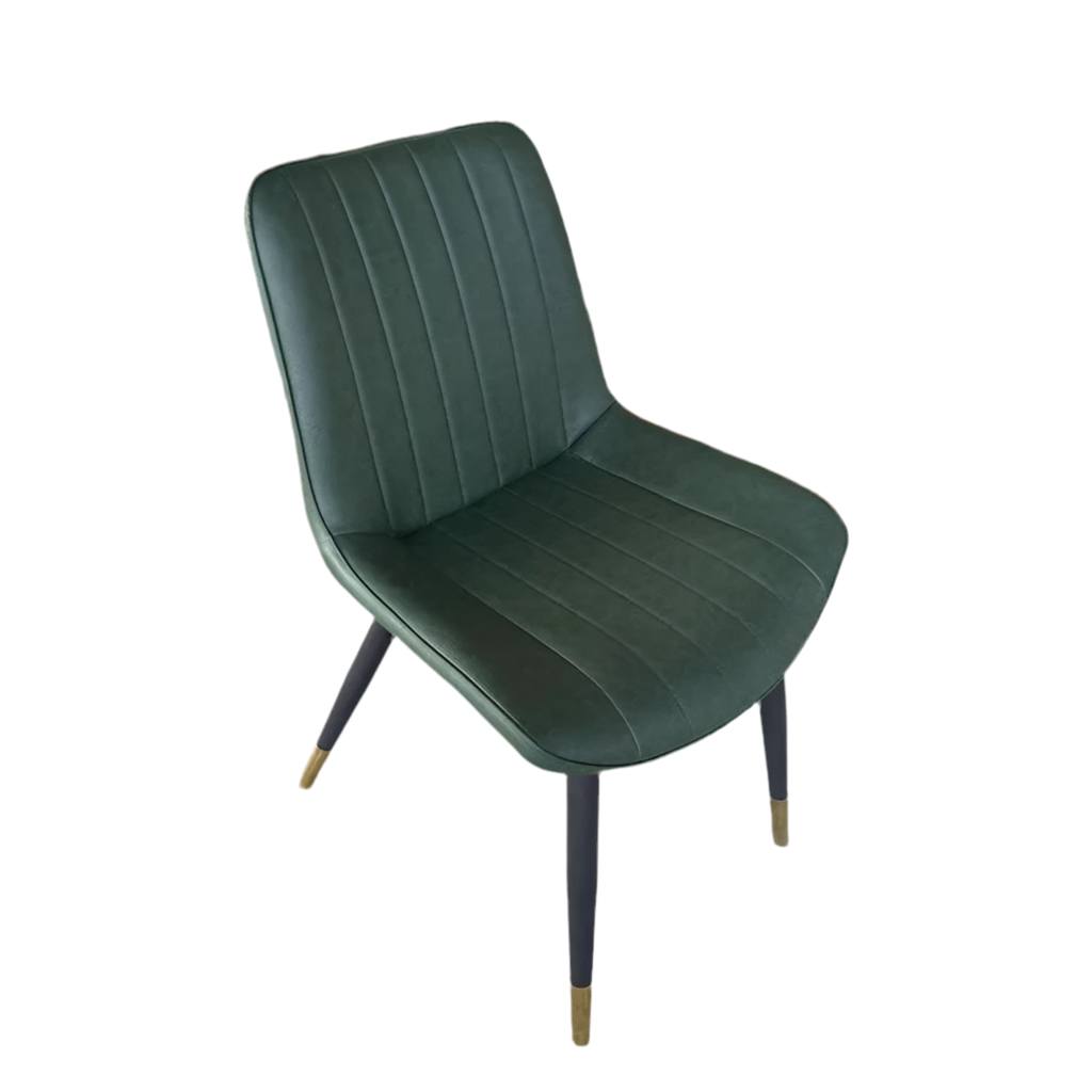 Stripe Faux Leather Chair