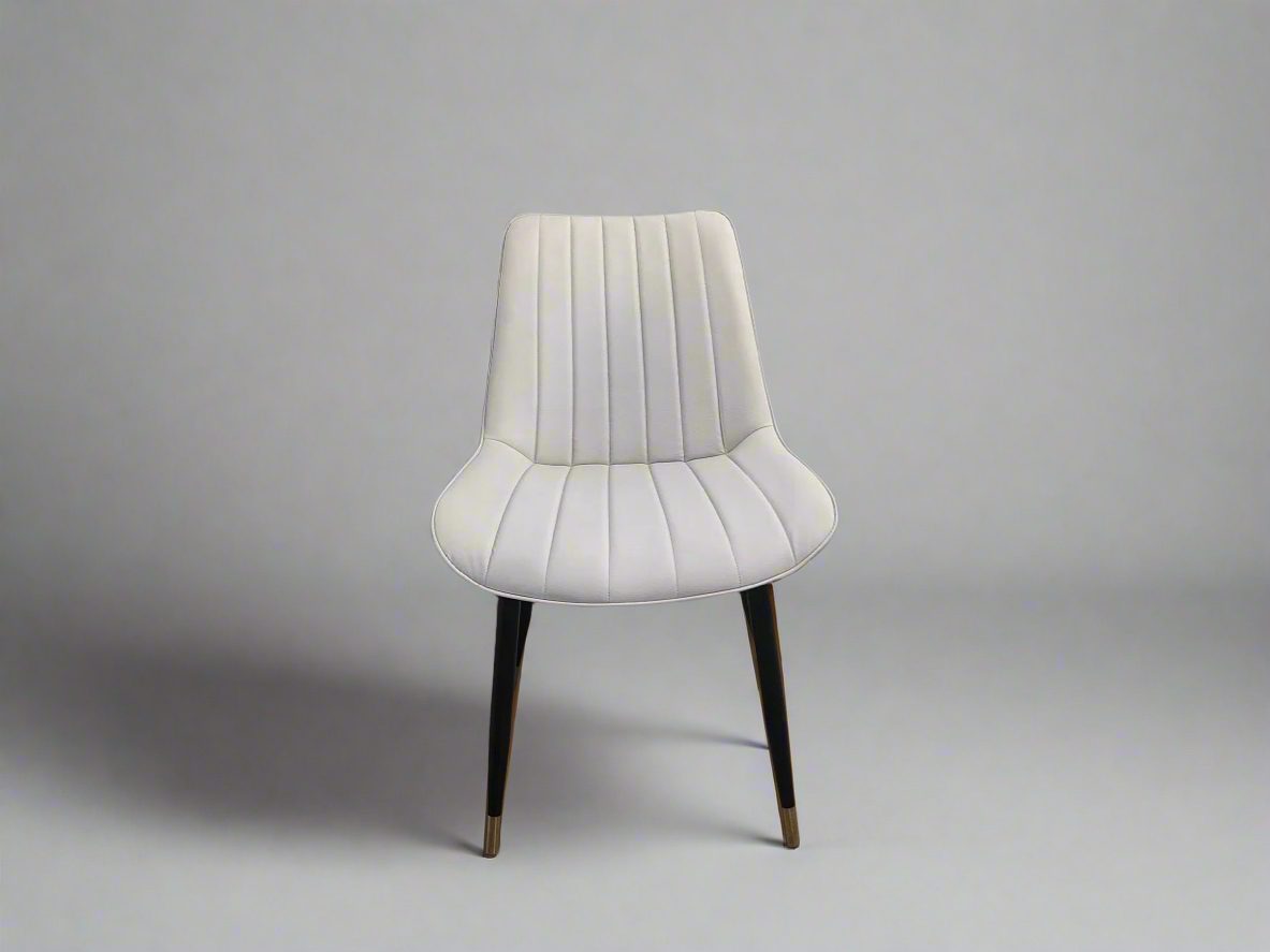 Stripe Faux Leather Chair