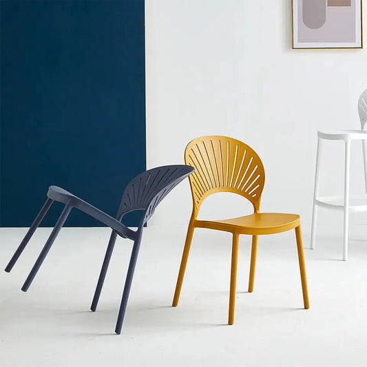 Hollow Out PP Stackable Chair-Caligo