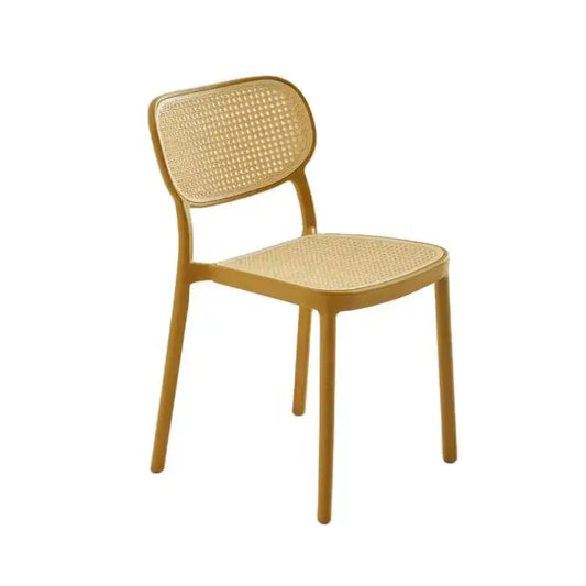 Simple Rattan PP Stackable Chair with arm-Caligo