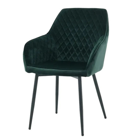 Velac Velvet Dining Chair-Caligo