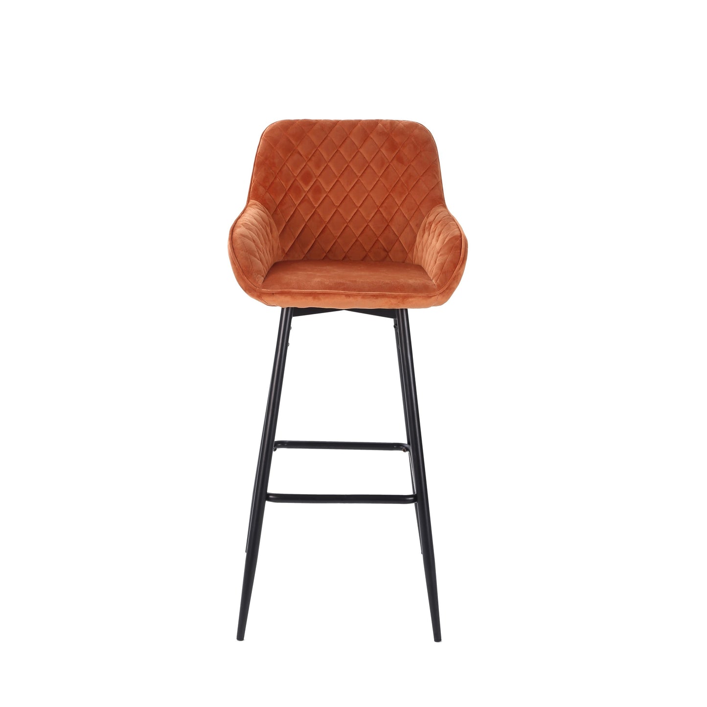 Velac Velvet Bar Stool-Caligo