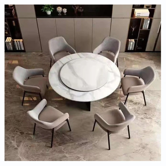 Contemporary Round Dining Table-Caligo