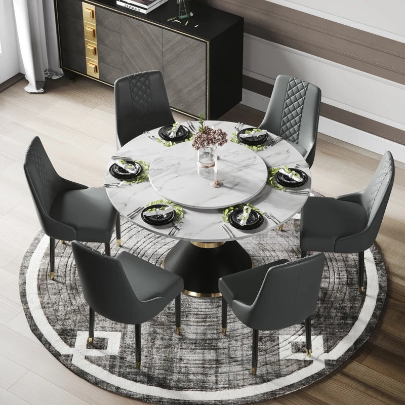 Contemporary Round Dining Table-Caligo