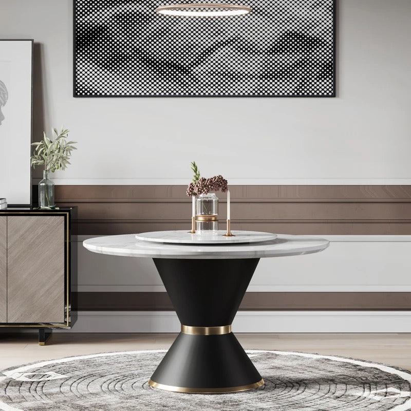 Contemporary Round Dining Table-Caligo