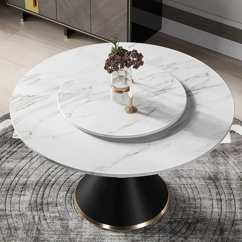 Contemporary Round Dining Table-Caligo