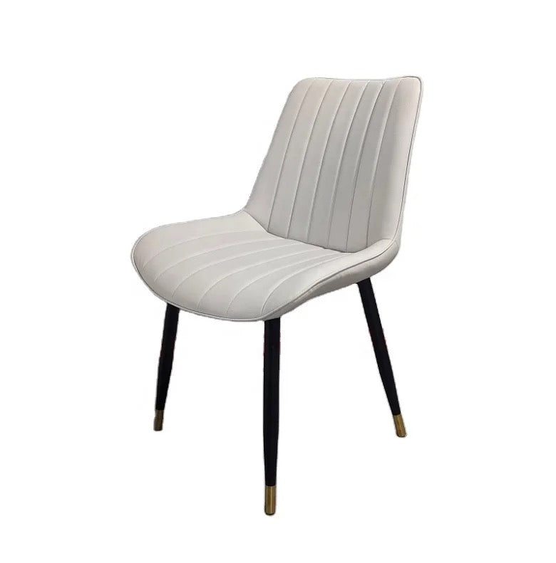 Stripe Faux Leather Chair