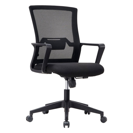 Sliding Base Black Mesh Task Chair-Caligo