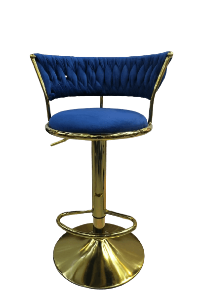 Swivel Bar stool with gold legs-Caligo