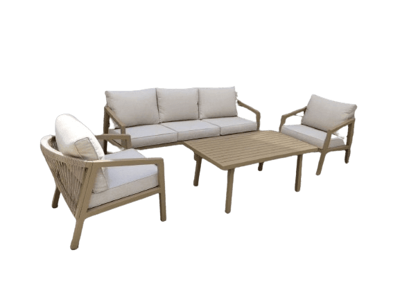 Modern Design Teak Arm Chair Garden Garden Set-Caligo