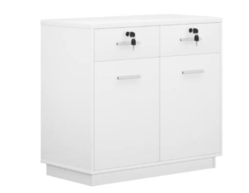 White Elegant Office Side Table