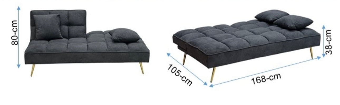 Cozy Sofa Bed Grey white background