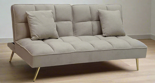 Cozy Sofa Bed beige white background