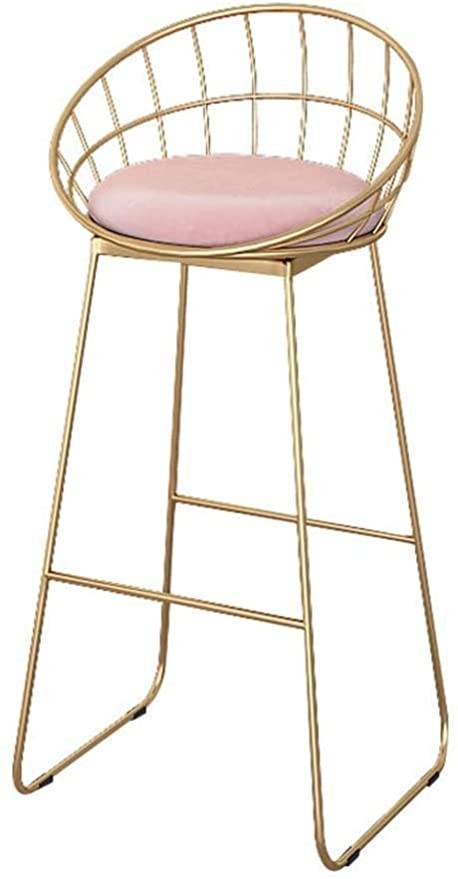Gold High Metal Stool-Caligo