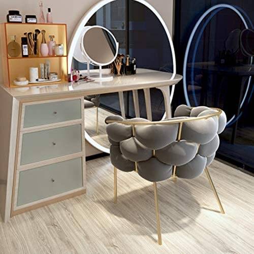 Modern Accent Velvet Dining Chairs with Golden Leg-Caligo
