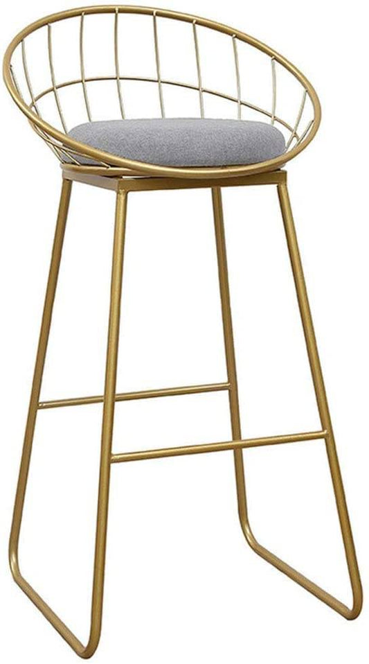Gold High Metal Stool-Caligo