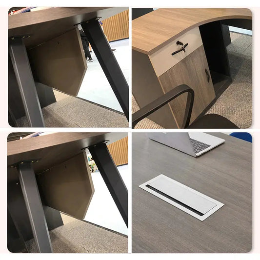 Table L-shaped Executive Desk Kit - 55 inch-Caligo